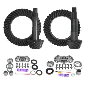 Toyota 4Runner Differential Install Kit - Front + Rear - Yukon Gear & Axle - Ring & Pinion Gear Kit 4.88 Ratio - `10-`27